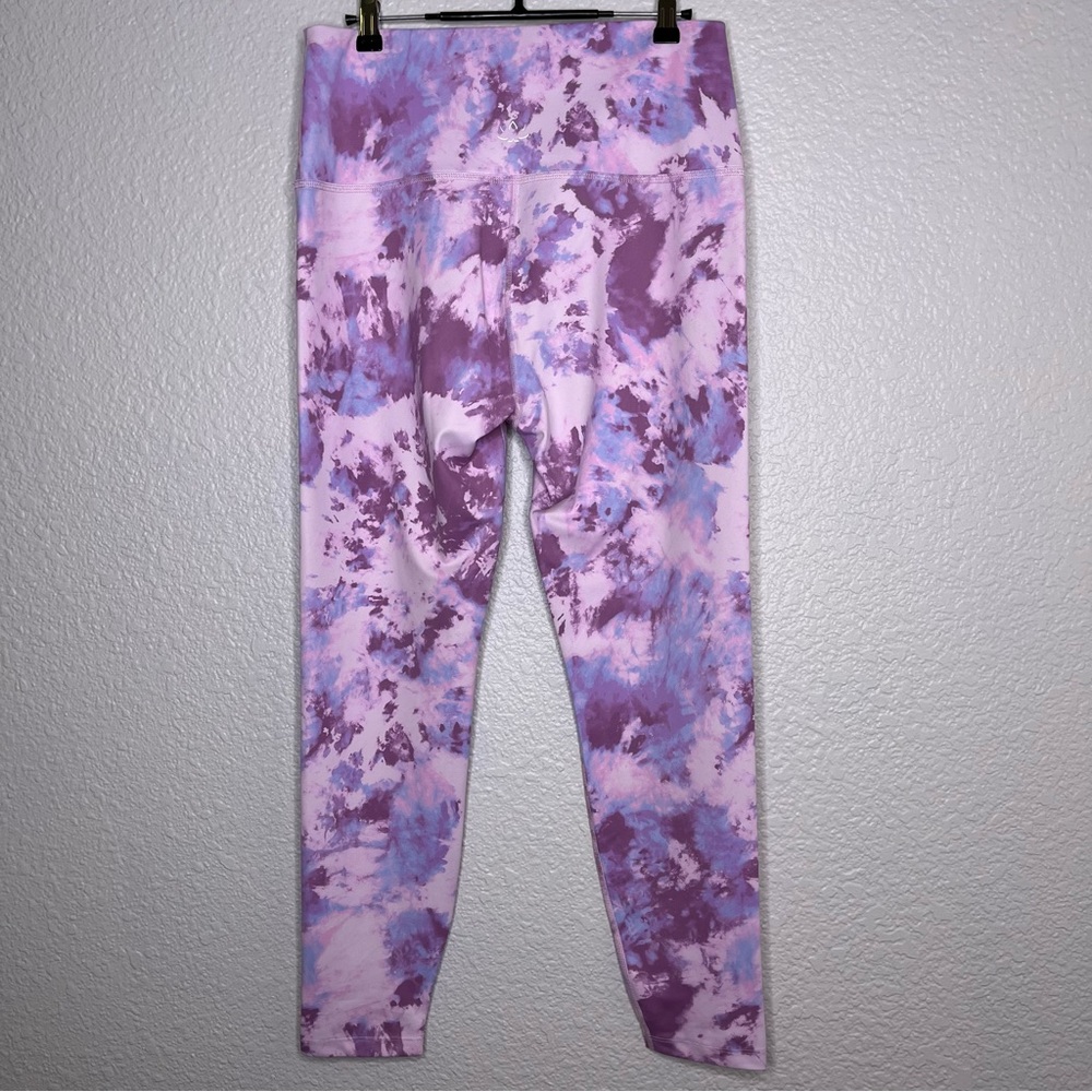 Beyond Yoga High Waisted Midi Legging Orchid Haze Cosmic Dye Size XL‎
